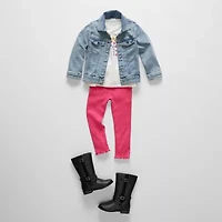 Okie Dokie Toddler Unisex Denim Lightweight Puffer Jacket
