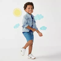 Okie Dokie Toddler Unisex Denim Lightweight Puffer Jacket