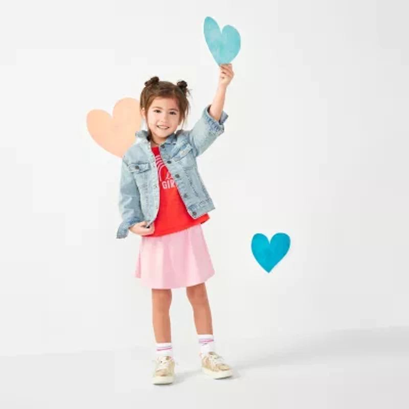 Okie Dokie Toddler Unisex Denim Lightweight Puffer Jacket