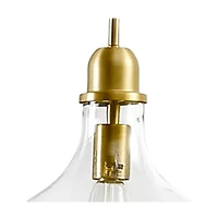 Hampton Hill Auburn Arched Floor Lamp with Marble Base
