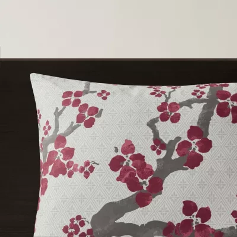 N Natori Cherry Blossom 3pc Comforter Mini Set