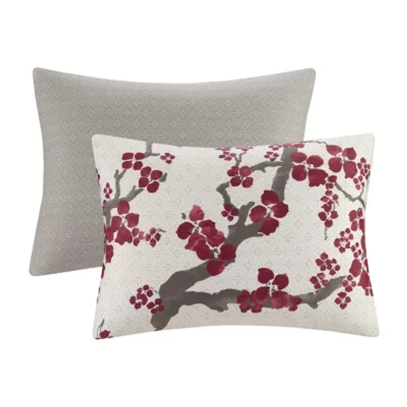 N Natori Cherry Blossom 3pc Comforter Mini Set