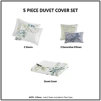 Harbor House Lorelai Cotton Printed 5 Piece Duvet Cover Set
