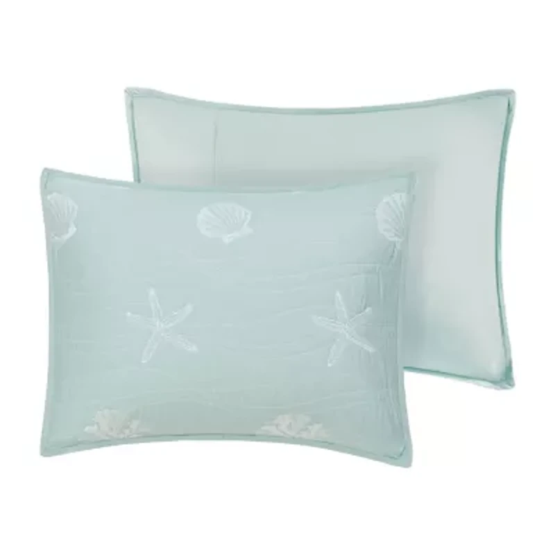 Harbor House Seaside 4-pc. Embroidered Quilt Set