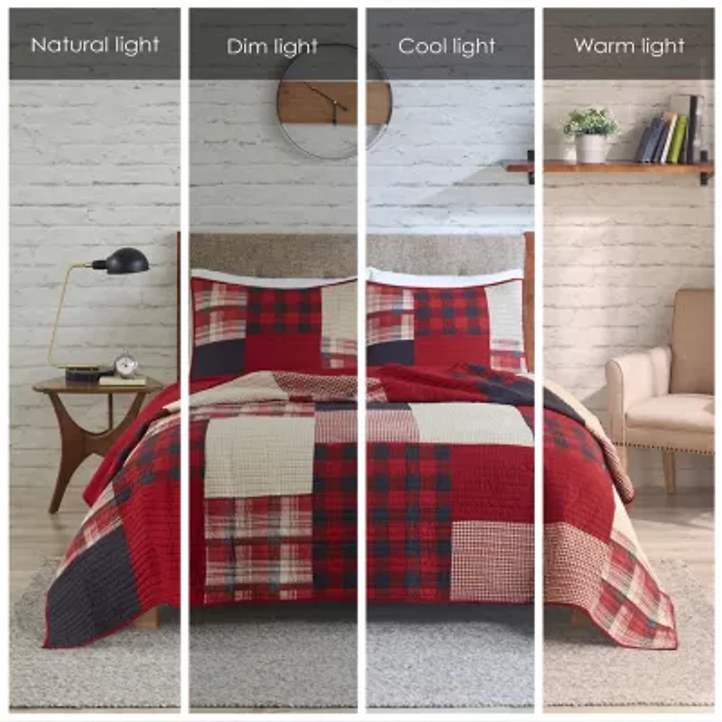 Woolrich Sunset Oversized Cotton Quilt Set