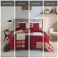 Woolrich Sunset Oversized Cotton Quilt Set
