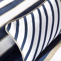 Intelligent Design Garrett Striped Comforter Set with decorative pillow