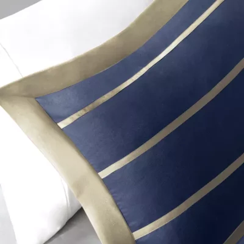 Intelligent Design Garrett Striped Comforter Set with decorative pillow