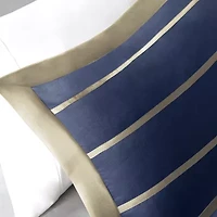 Intelligent Design Garrett Striped Comforter Set with decorative pillow