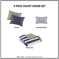 Intelligent Design Garrett Duvet Cover Set with decorative pillow