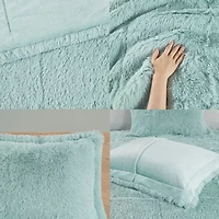 Intelligent Design Leena Shaggy Faux Fur Comforter Mini Set