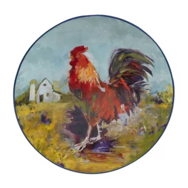 Certified International Rooster Meadow 4-pc. Earthenware Dinner Plate