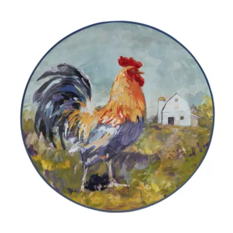 Certified International Rooster Meadow 4-pc. Earthenware Dinner Plate