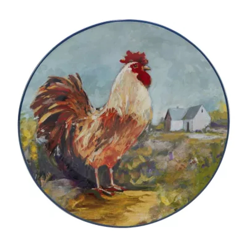 Certified International Rooster Meadow 4-pc. Earthenware Dinner Plate