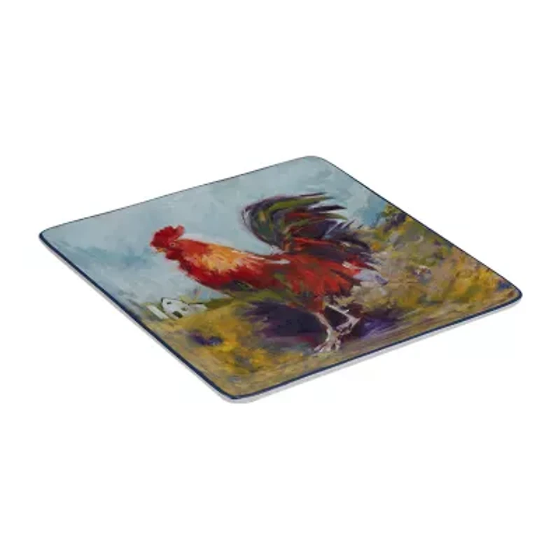 Certified International Rooster Meadow Serving Platter
