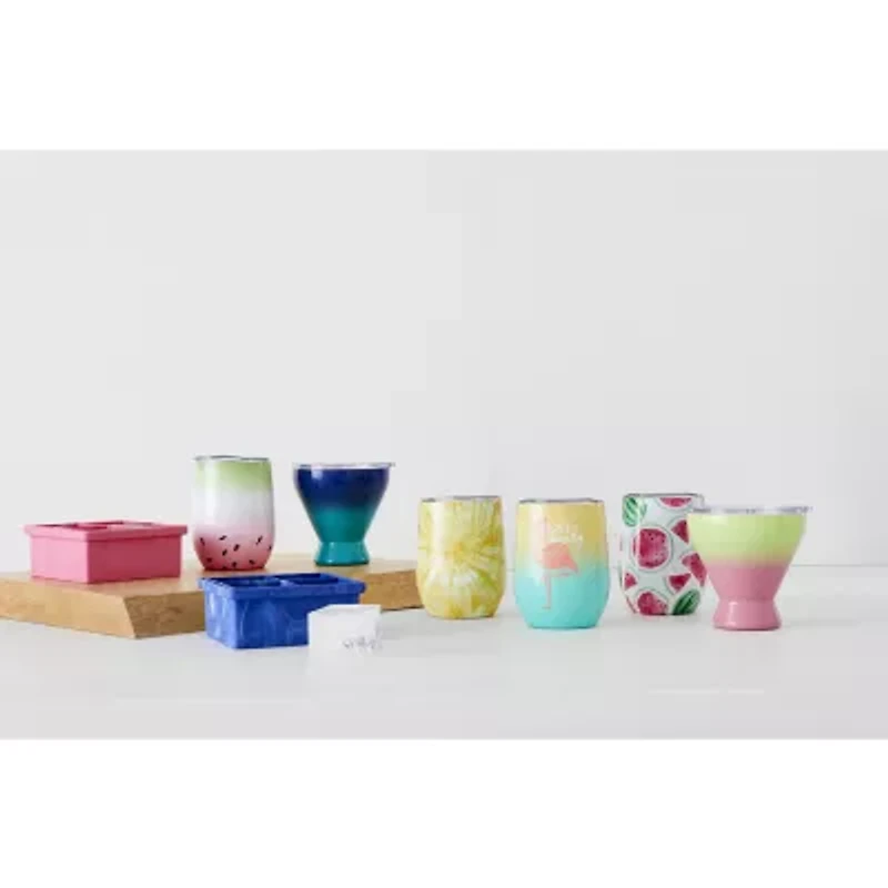 Cambridge Stemless 12oz Ombre Watermelon Wine Tumbler