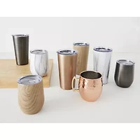 Cambridge 12oz White Marble Wine Tumbler