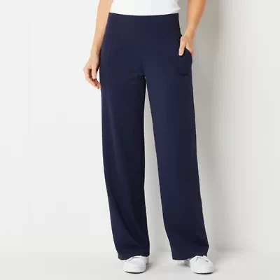 Stylus Womens High Rise Wide Leg Pant