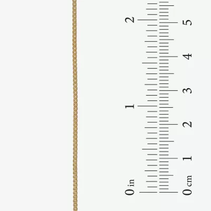 Made in Italy Womens 14K Gold 20 Inch Box Chain Necklace