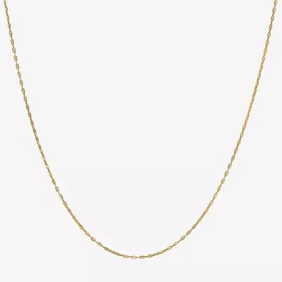 Womens 14K Gold 18 Inch Mariner Chain Necklace