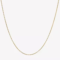 Womens 14K Gold 18 Inch Mariner Chain Necklace