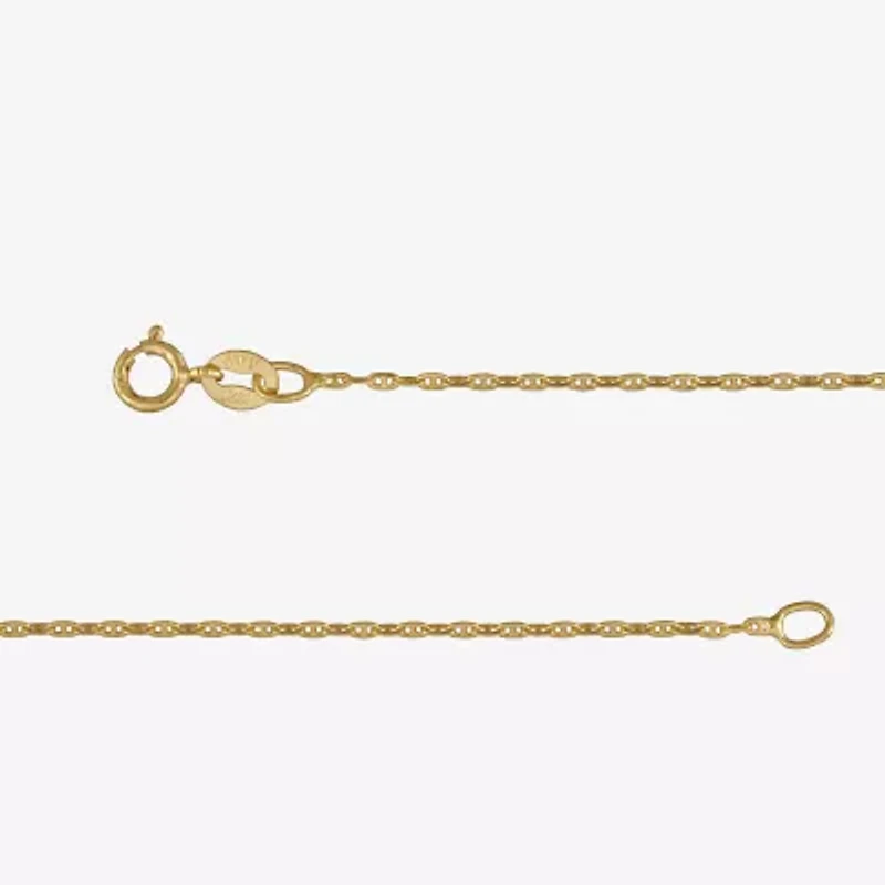 Womens 14K Gold 18 Inch Mariner Chain Necklace