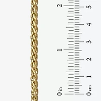 Made in Italy Unisex Adult 10K Gold 22 Inch Wheat Chain Necklace