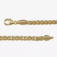 Made in Italy Unisex Adult 10K Gold 22 Inch Wheat Chain Necklace