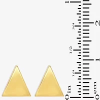 14K Gold 12.7mm Triangle Stud Earrings