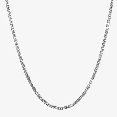 Made in Italy Womens Sterling Silver 24 Inch Link Chain Necklace