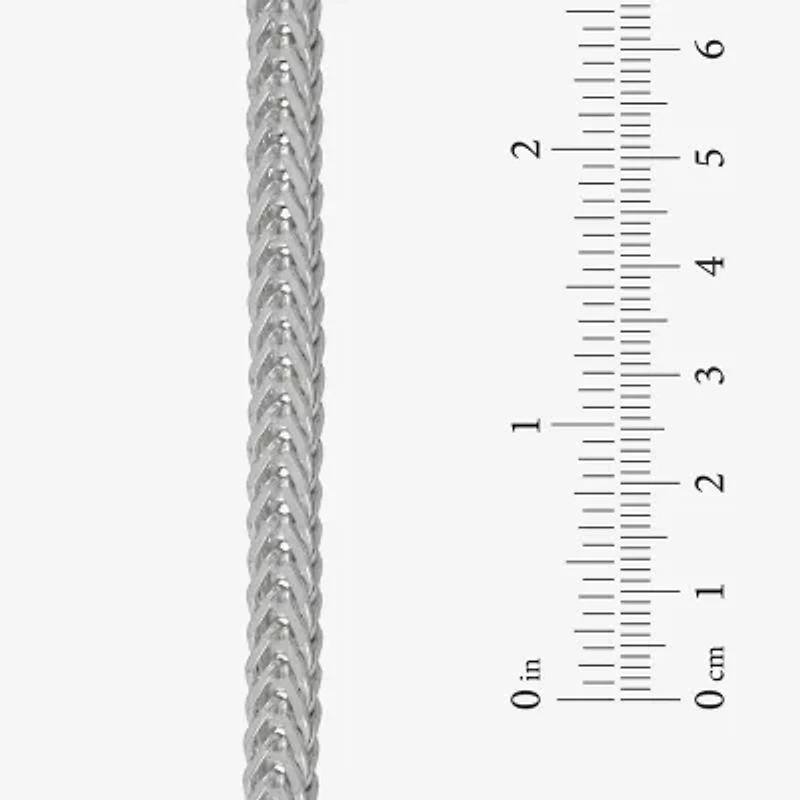 Made in Italy Mens Sterling Silver 9 Inch Solid Link Chain Bracelet