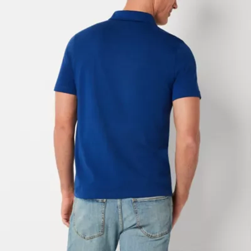 St. John's Bay Super Soft Jersey Mens Classic Fit Short Sleeve Polo Shirt