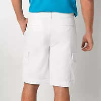 St. John's Bay Mens 10" Mid Rise Stretch Fabric Cargo Short