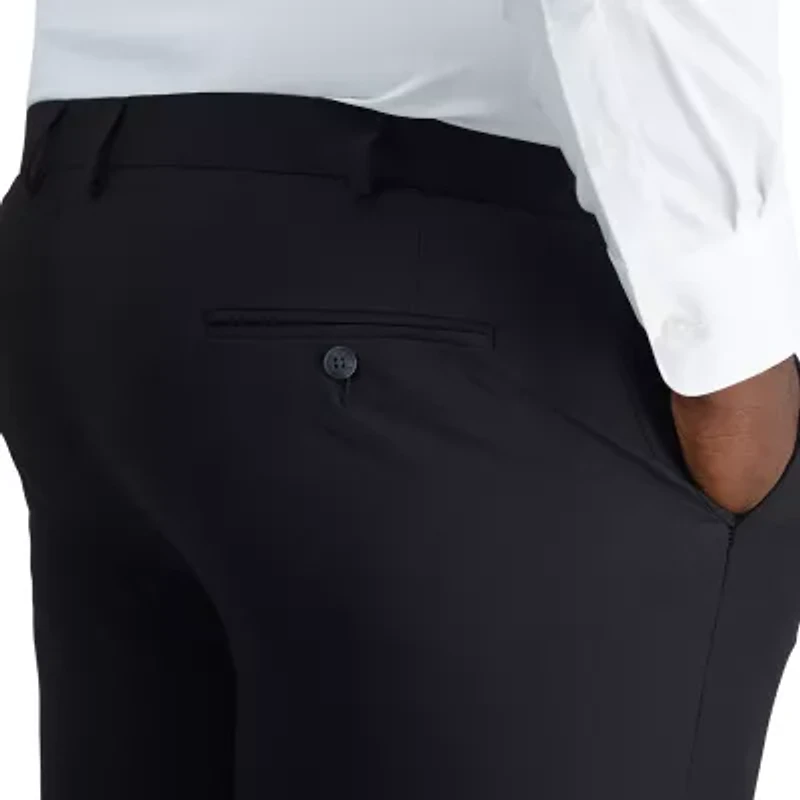 Haggar Smart Wash With Repreve Mens Classic Fit Big and Tall Dress Flat Front Pant