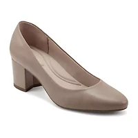 Easy Spirit Cosma Womens Round Block Heel Pumps