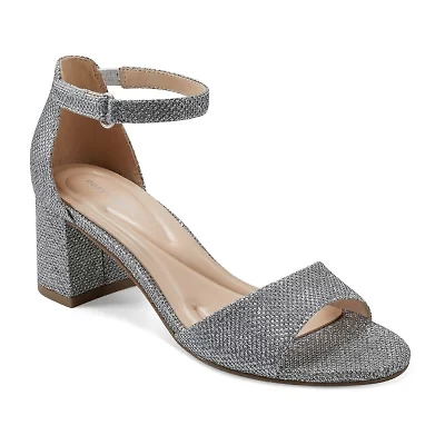Easy Spirit Daven Womens Open Toe Block Heel Pumps