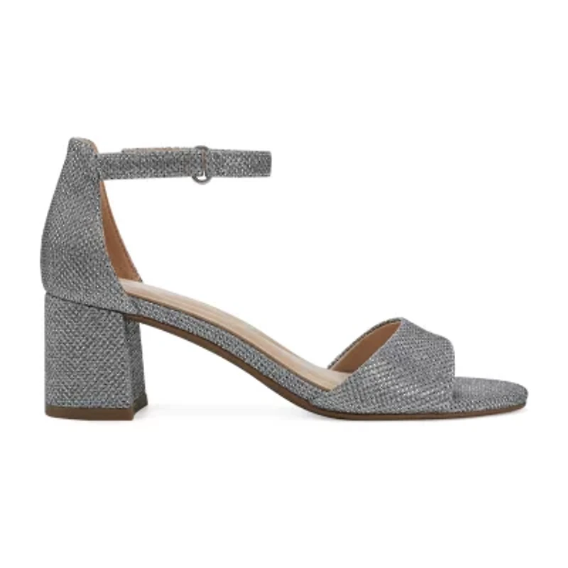 Easy Spirit Daven Womens Open Toe Block Heel Pumps