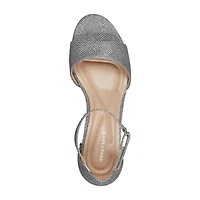 Easy Spirit Daven Womens Open Toe Block Heel Pumps