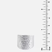 Sterling Silver Hollow Hammered Ring