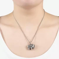 Sterling Silver Elephant Pendant Necklace