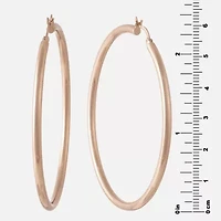Womens 14K Gold Over Silver Sterling Silver 65mm Hoop Earrings