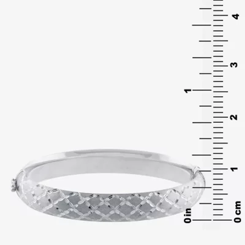 Womens Sterling Silver Bangle Bracelet