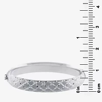 Womens Sterling Silver Bangle Bracelet