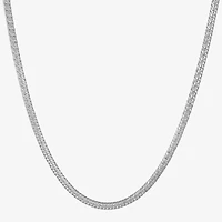 Made in Italy Unisex Adult Sterling Silver 20 Inch Curb Chain Necklace