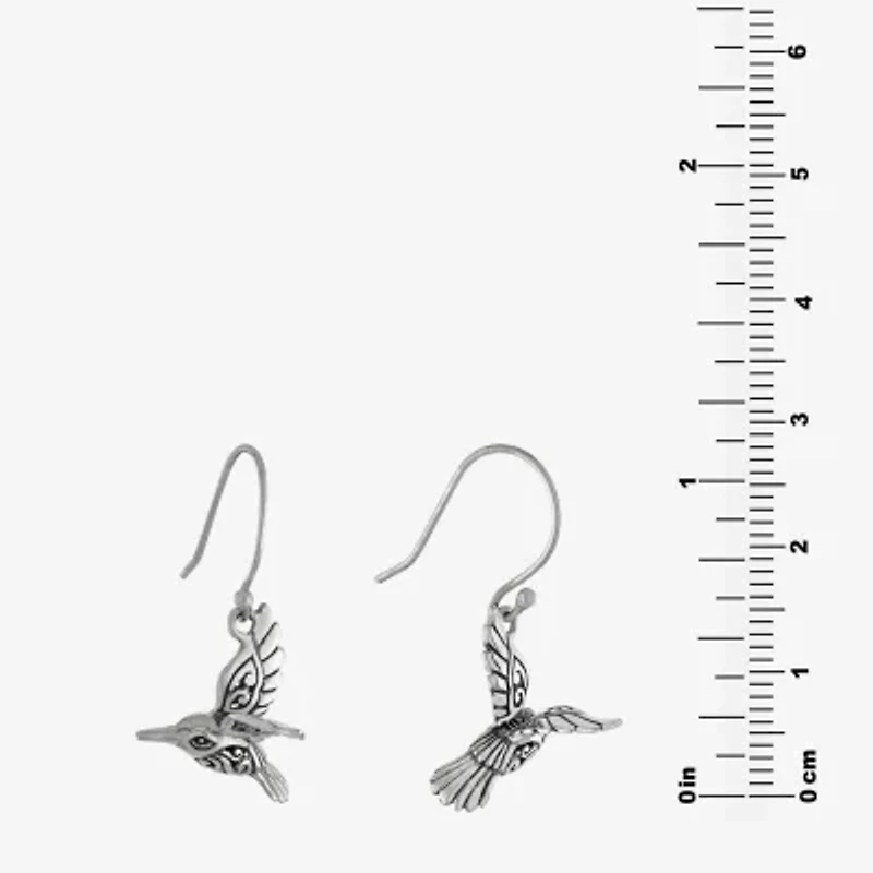 Womens Sterling Silver Drop Earrings