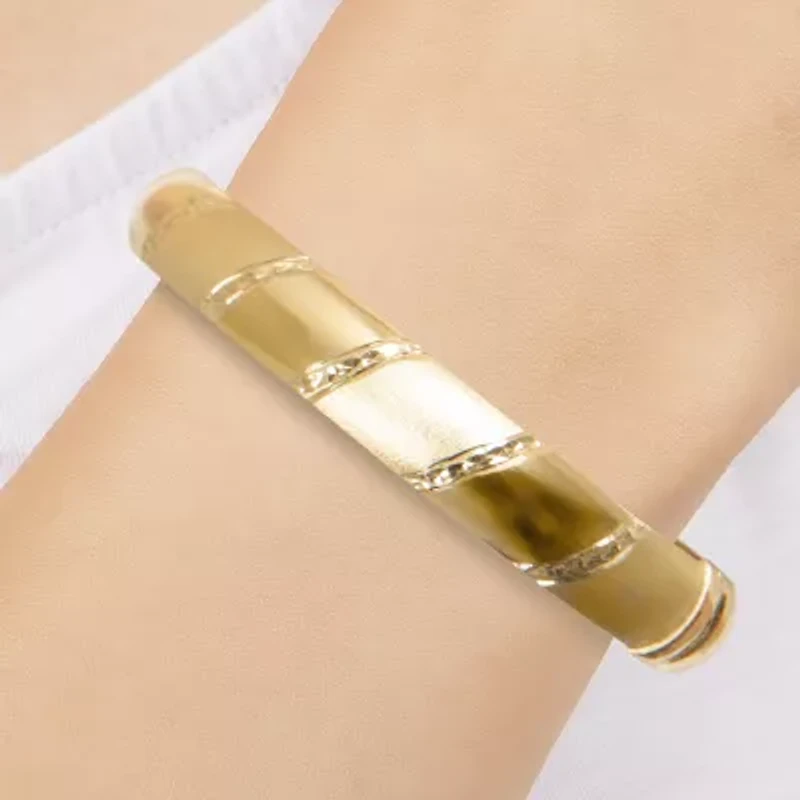 Womens 14K Gold Over Silver Bangle Bracelet