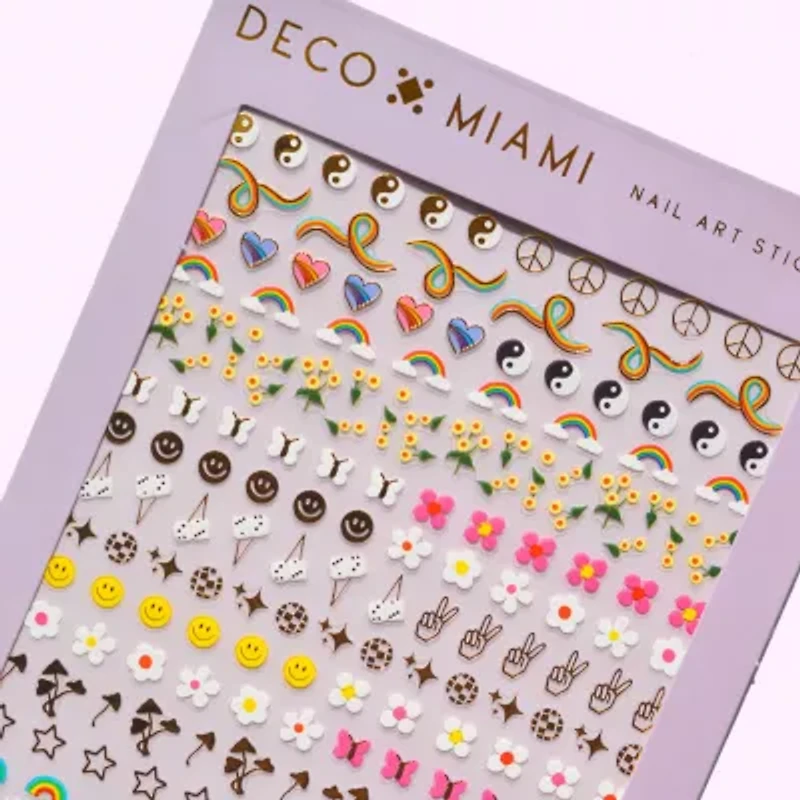Deco Miami Stay Groovy 70s Nail Art Nail Appliques