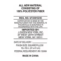 Five Queens Court Stefania Square Throw Pillow