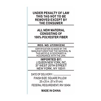 Queen Street Baylor Square Throw Pillow