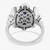 Limited Quantities! Womens Genuine Purple Tanzanite Sterling Silver Cluster Cocktail Ring